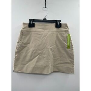 NWT Swing Control Golf Skirt Women's 4 Beige Stretch Pull-On Elastic Waist Sport